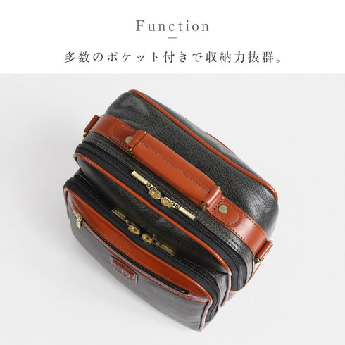 PHILIPE LANGLET ショルダーバッグ A5 カーキ.|s3